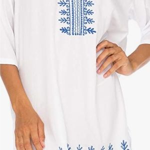 Embroidery Boho white swimsuit cover up. New with out tag